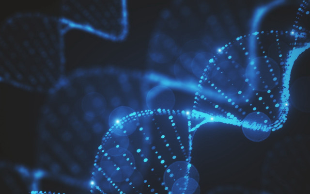 Blue lights spiral microscopic bokeh free wallpaper - medium preview image