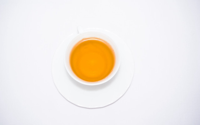Tea plate spoon minimalist 3d free wallpaper - medium preview image