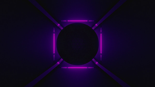 Dark room circular light purple free wallpaper - medium preview image