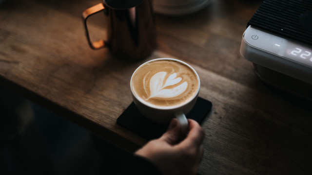 Coffee heart coaster table coffee free wallpaper - medium preview image