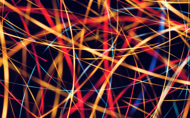 Colorful lines air black background free wallpaper - medium preview image