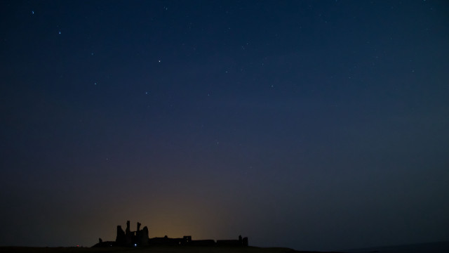 Castle starry night sky moon free wallpaper - medium preview image