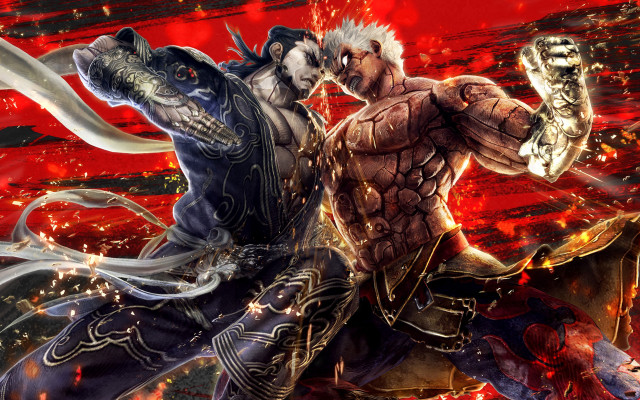 Man horse demon red background free wallpaper - medium preview image