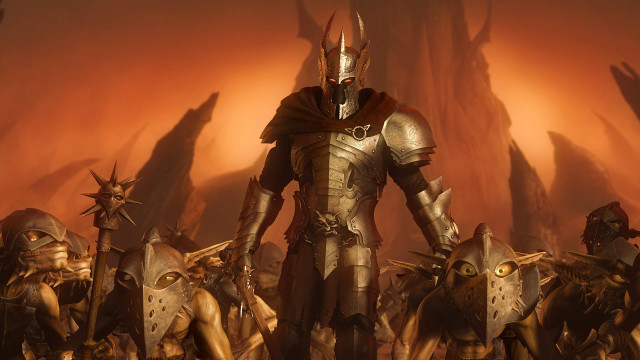 Knights desert redsky armor sunset free wallpaper - medium preview image