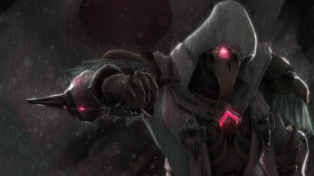 Hooded man knife red eyes free wallpaper - medium preview image