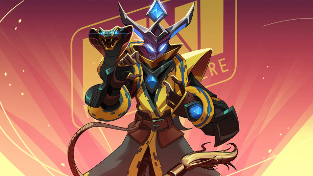 Stylized character pointed head sword free wallpaper - medium preview image