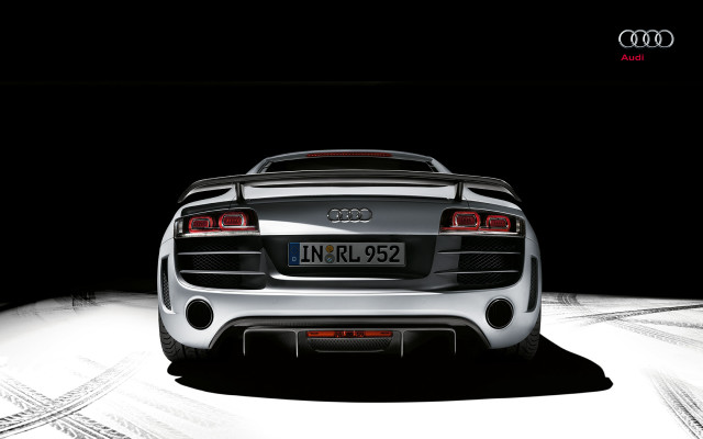 White car dark lights tail free wallpaper - medium preview image