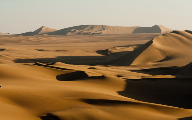 Desert sand dunes mountains blue free wallpaper - medium preview image