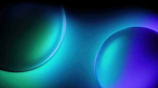 Blue green black circle abstract free wallpaper - medium preview image