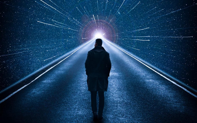 Tunnel light stars festival space free wallpaper - medium preview image