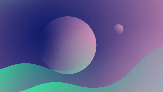 Purple green balls blue green free wallpaper - medium preview image