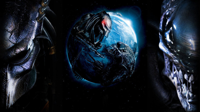 Alien creatures blue black red free wallpaper - medium preview image