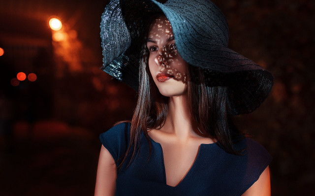 Woman star hat fashion 3d free wallpaper - medium preview image