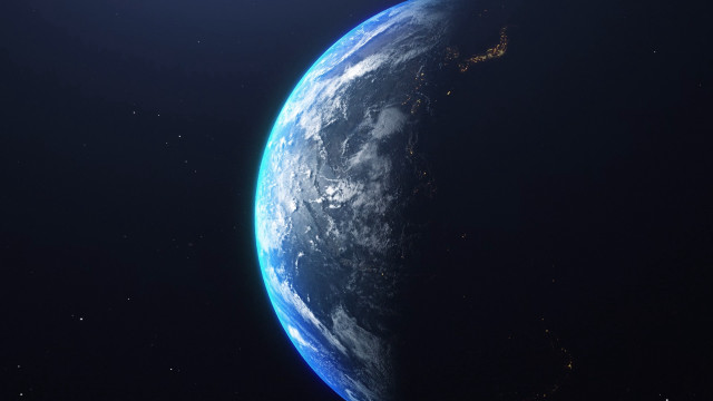Earth city lights ocean space free wallpaper - medium preview image