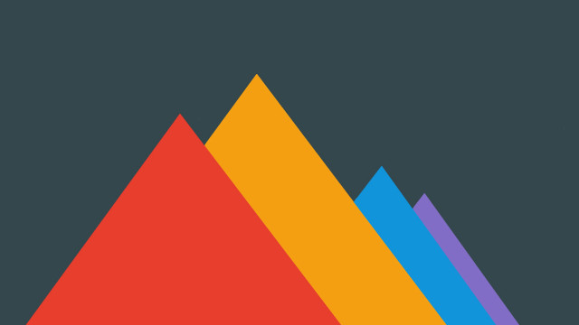 Colorful triangle black blue red free wallpaper - medium preview image