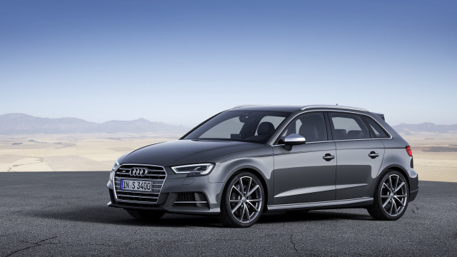 Grey car desert mountains blue free wallpaper - medium preview image