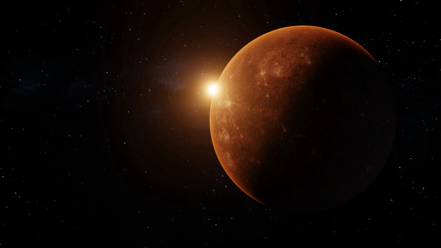 Red planet bright light stars free wallpaper - medium preview image