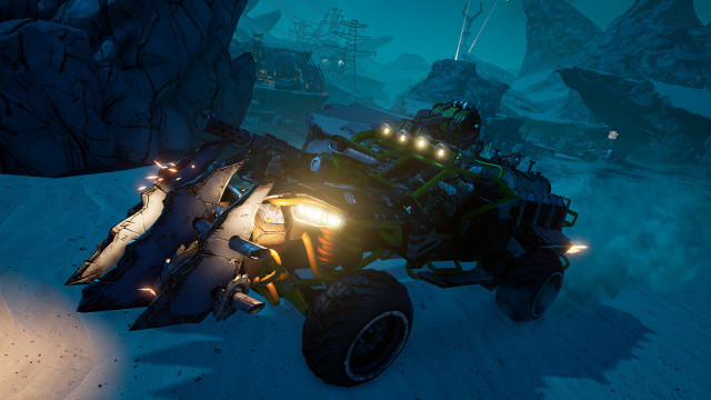 Cobra vehicle snowy rock formation free wallpaper - medium preview image