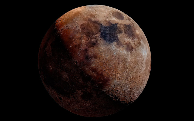 Moon earth star space night free wallpaper - medium preview image