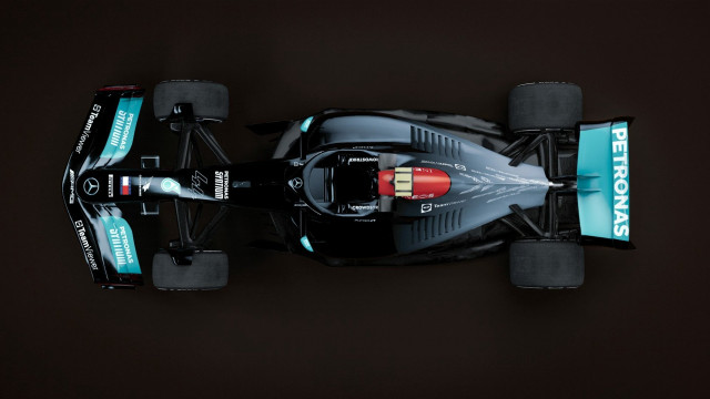 Car topview blackbackground redblue lights free wallpaper - medium preview image