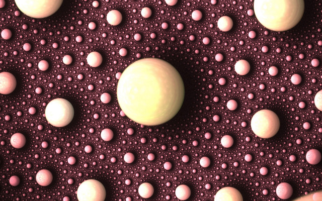 White ball pink dots kinetic free wallpaper - medium preview image