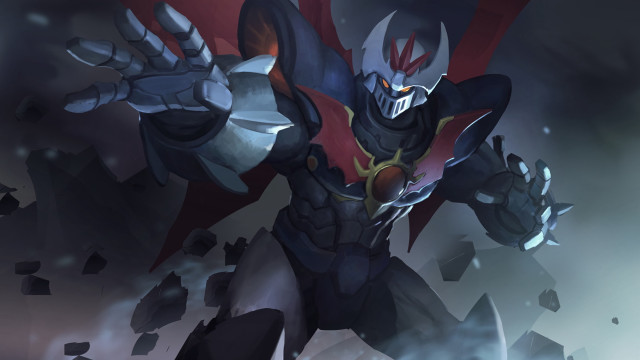 Cartoon hero sword armor redcape free wallpaper - medium preview image