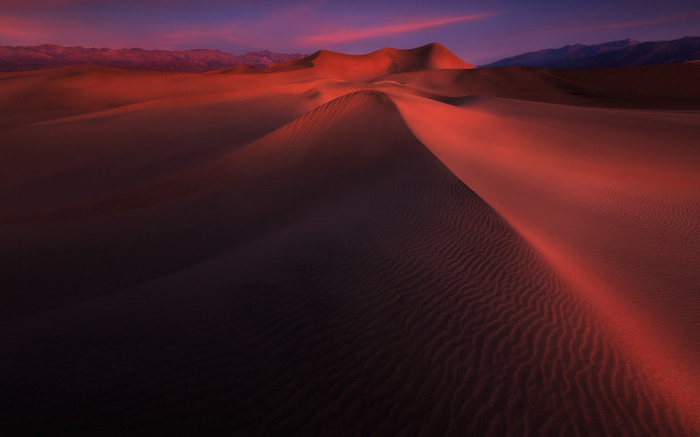 Desert red sky mountains sunset free wallpaper - medium preview image