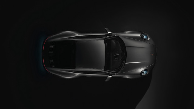 Black sports car top down free wallpaper - medium preview image
