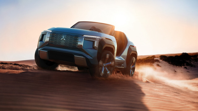 Truck desert sunset chrislabrooy digital free wallpaper - medium preview image