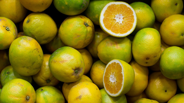 Lemons halved eaten pile christopher free wallpaper - medium preview image