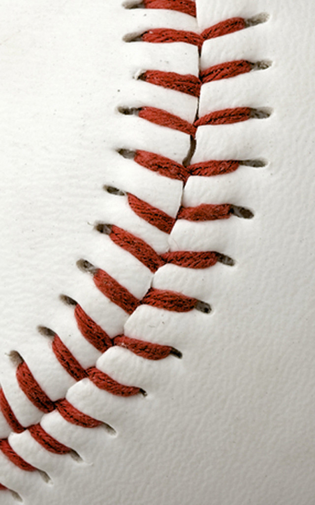 Baseball stitched red thread white free wallpaper - medium preview image