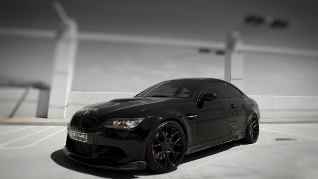 Black car parking lot white free wallpaper - medium preview image