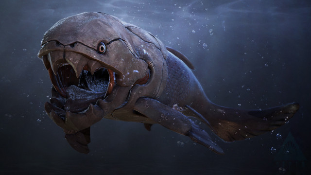 Lostfish open mouthed water aurora free wallpaper - medium preview image