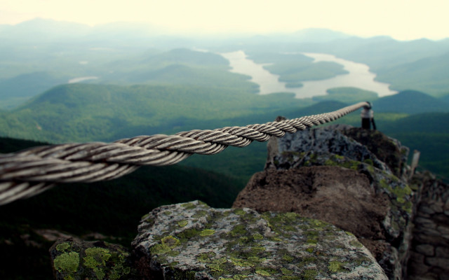 Mountain top rock rope valley free wallpaper - medium preview image