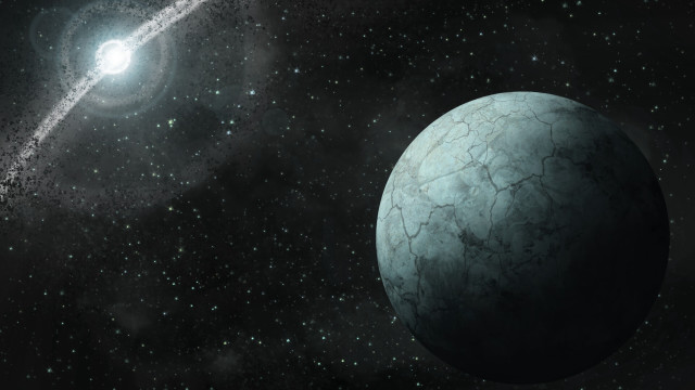 Space planet stars moon city free wallpaper - medium preview image