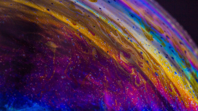 Colorful stripe microscopic swirly aurora free wallpaper - medium preview image
