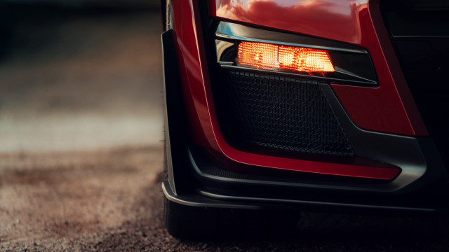 Red car light side mirror free wallpaper - medium preview image