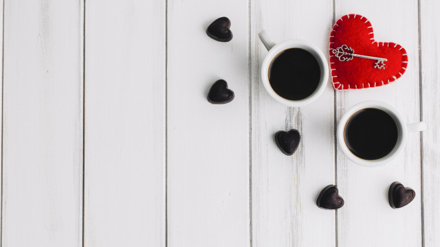 Coffee hearts pillow spoon cookie free wallpaper - medium preview image