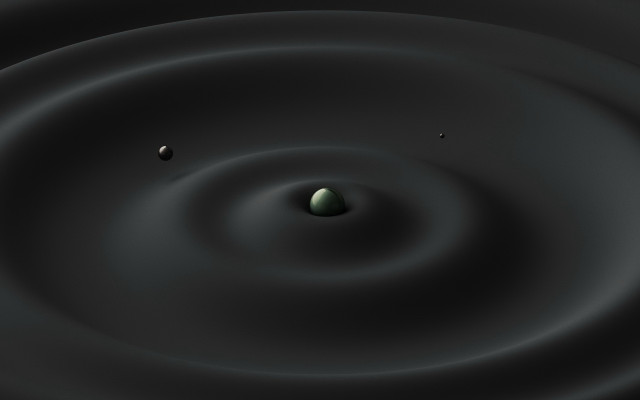 Black white green ball center free wallpaper - medium preview image