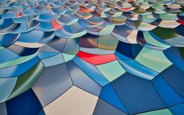 Colorful wall sky abstract geometry free wallpaper - medium preview image