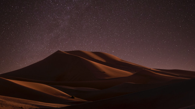 Night sky stars desert dunes free wallpaper - medium preview image