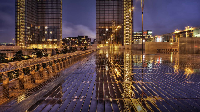 Tokyo night city lights rain free wallpaper - medium preview image