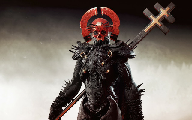 Demonic demon sword cross afrofuturism free wallpaper - medium preview image