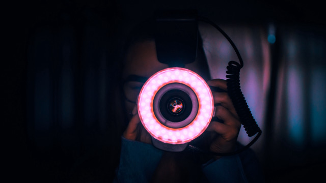 Person camera light phone art free wallpaper - medium preview image