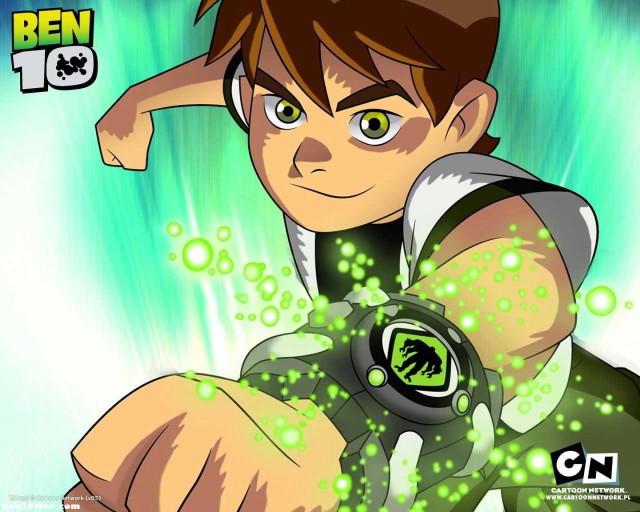 Cartoon boy green background bubbles free wallpaper - medium preview image