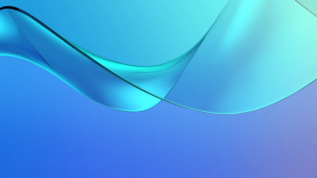 Blue curved minimalism 3d girl free wallpaper - medium preview image