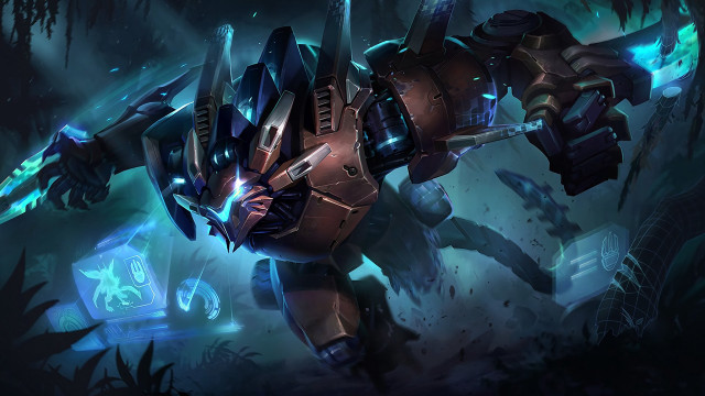 Large robot glowing arm back free wallpaper - medium preview image