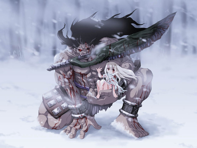 Cartoon demon character fantasy art free wallpaper - medium preview image