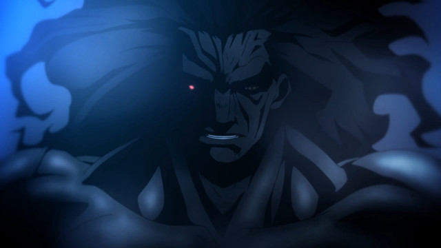 Creepy man dark room blue free wallpaper - medium preview image