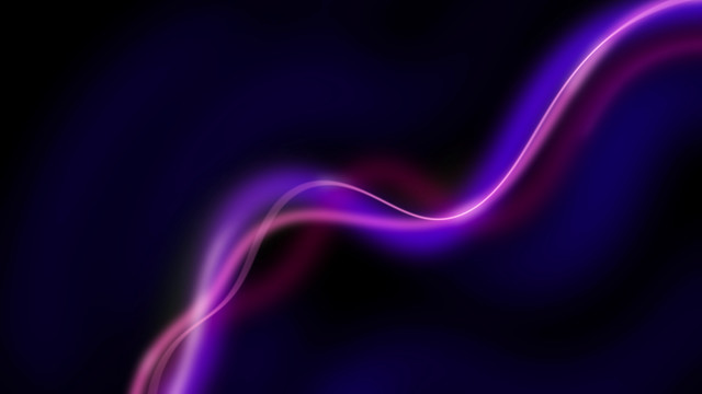 Purple pink wave abstract reflection free wallpaper - medium preview image